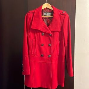 Guess womens peacoat red